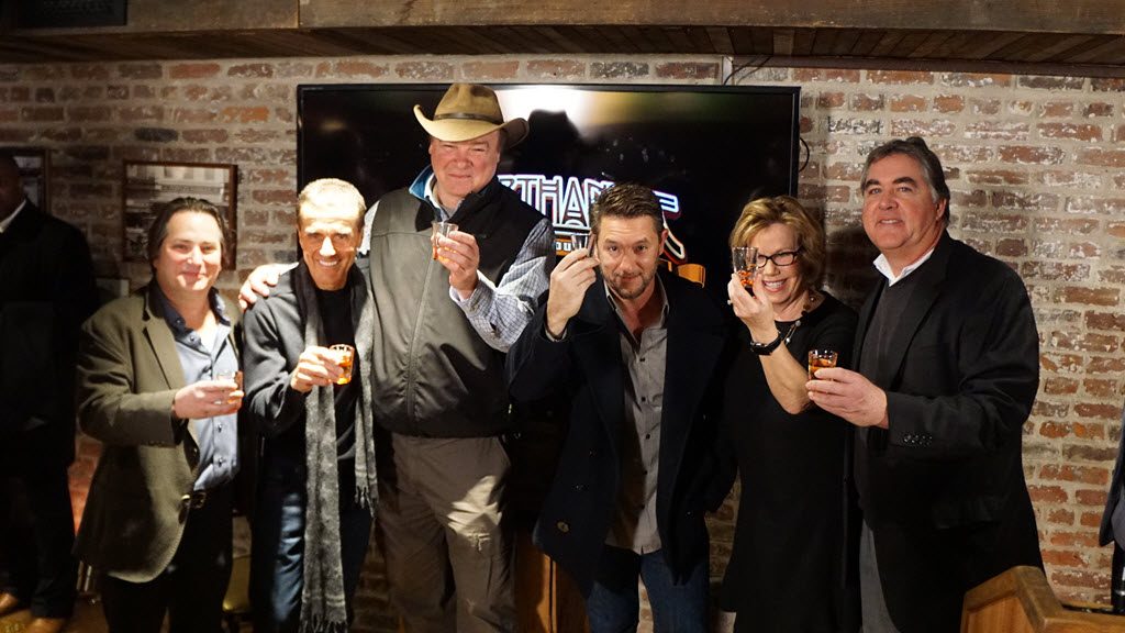 Bourbon & Beyond - Danny Hayes, Tony Guanci, Mike Maloney, Danny Wimmer, Karen Willams, Marty Storch at Evan Willams Bourbon Experience
