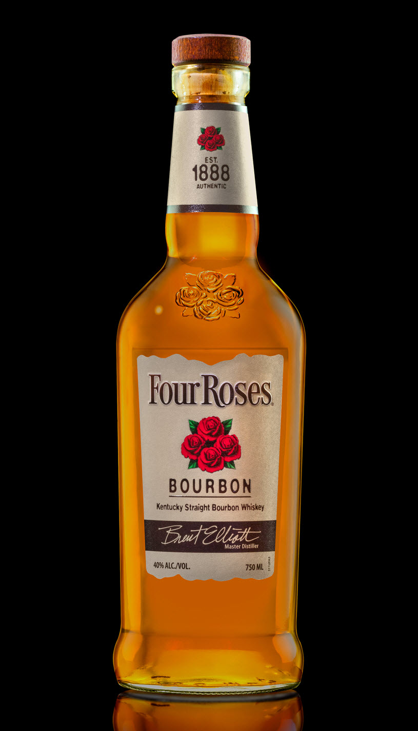 Four Roses Distillery - Four Roses Bourbon, Yellow Label Bottle Design Update 01-2018