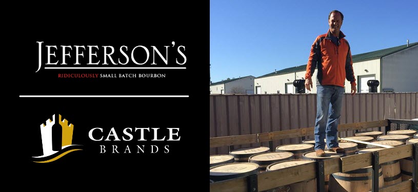 Jefferson's Bourbon - Castle Brands Announces Acquisition of $4.2 Million Worth of Bourbon