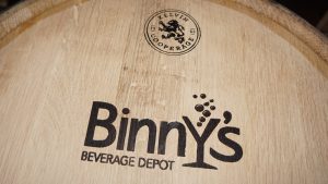 Moonshine University - My Craft Distillery, Lasering Binny's Beverage Depot on Barrel Head