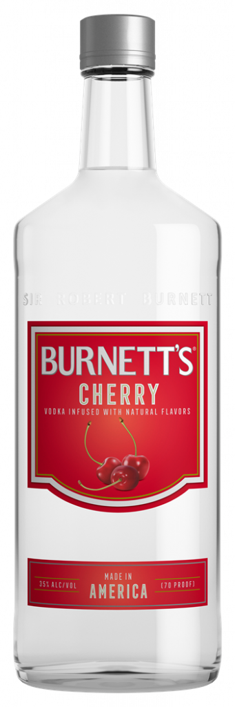Burnett's Vodka - Cherry, 80 Proof, Bottle & Label Redesign, 750ml