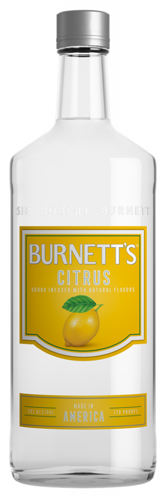 Burnett's Vodka - Citrus, 80 Proof, Bottle & Label Redesign, 750ml