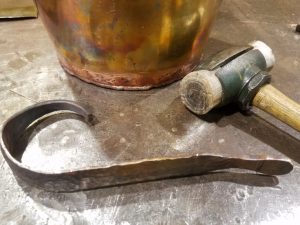 Handmade Copper Yeast Jug - 13 Attaching the Handle
