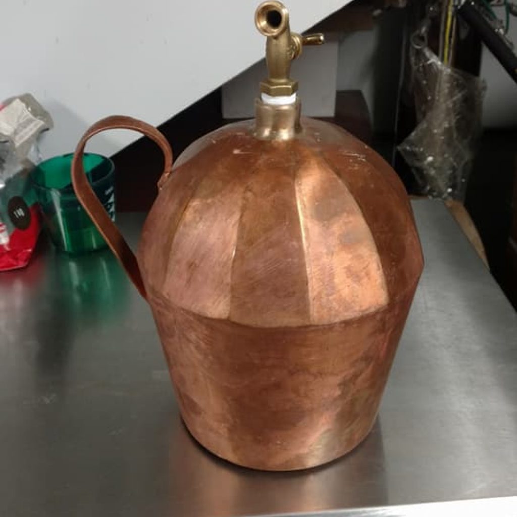 Handmade Copper Yeast Jug - 16 Ready to Store the Yeast