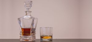 Liquor Bottle and Glass