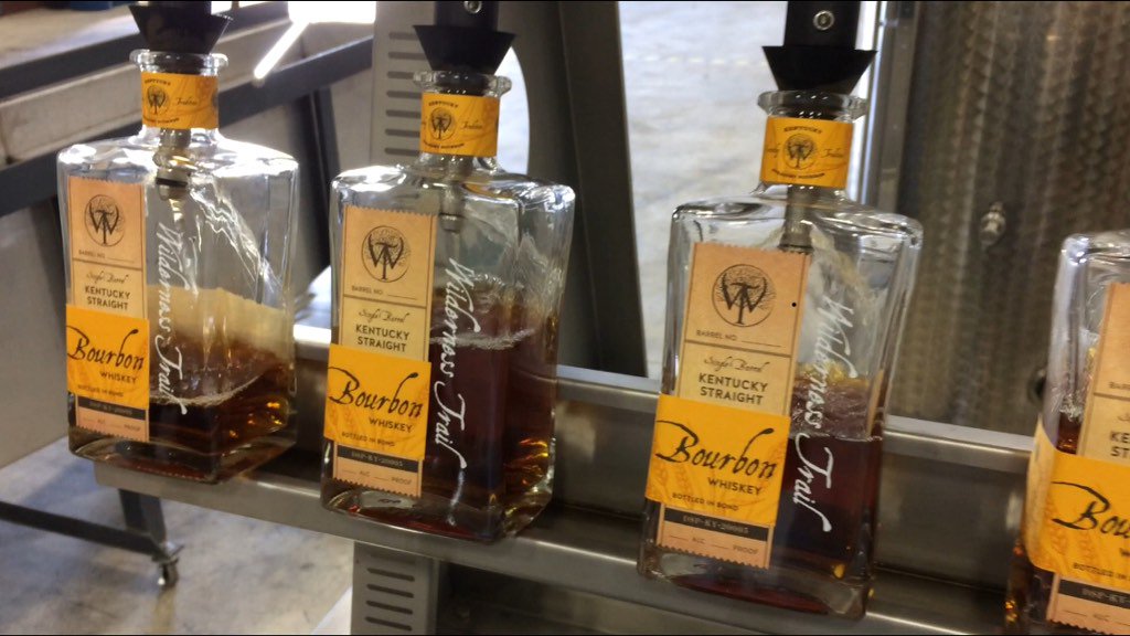 Wilderness Trail Distillery - After 4 Years, Filling Bottles with 1st Bottled in Bond Kentucky Straight Bourbon Whiskey