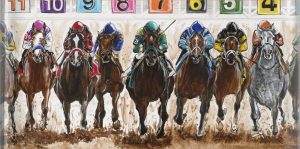 Woodford Reserve Distillery - 2018 Woodford Reserve Kentucky Derby Bottle artwork by Keith Anderson