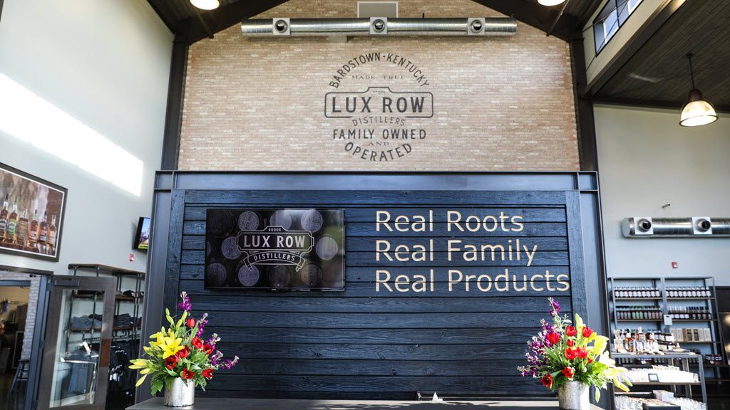 Lux Row Distillers - Visitor Center Entrance, Real Roots, Real Family, Real Products