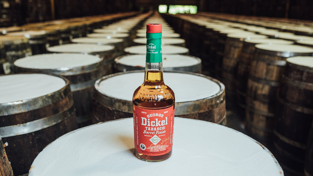 Cascade Hollow Distillery - George Dickel TABASCO Barrel Finish Whisky, Tabasco Barrels Covered in Salt