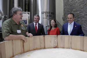 Dueling Barrels Brewery & Distillery - Master Distiller Mark, KY Agriculture Commisioner Ryan Quarles, Mrs. Deirdre Lyons, KY Governor Matt Bevin