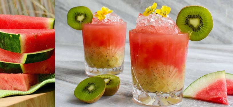 How to Make a Kiwi Watermelon Bramble Cocktail