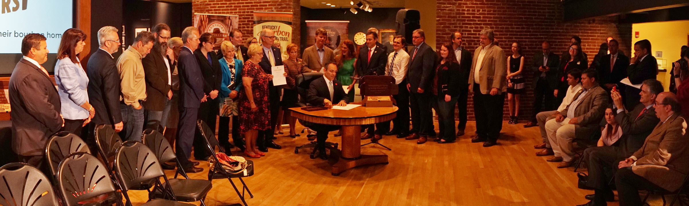 Kentucky Distillers' Association - Governor Matt Bevin Signing HB 400 along with KY Distillers
