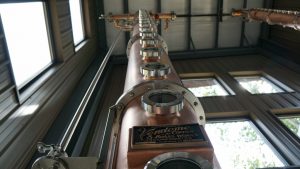 Hard Truth Distilling - Vendome Copper & Brass Works Whiskey Column, 27 Feet Tall, 14 Inches in Diameter with 18 Plates