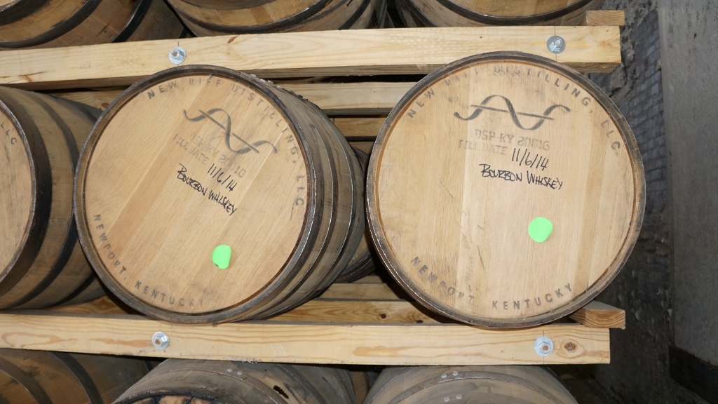 New Riff Distilling - Aging Bourbon Barrels