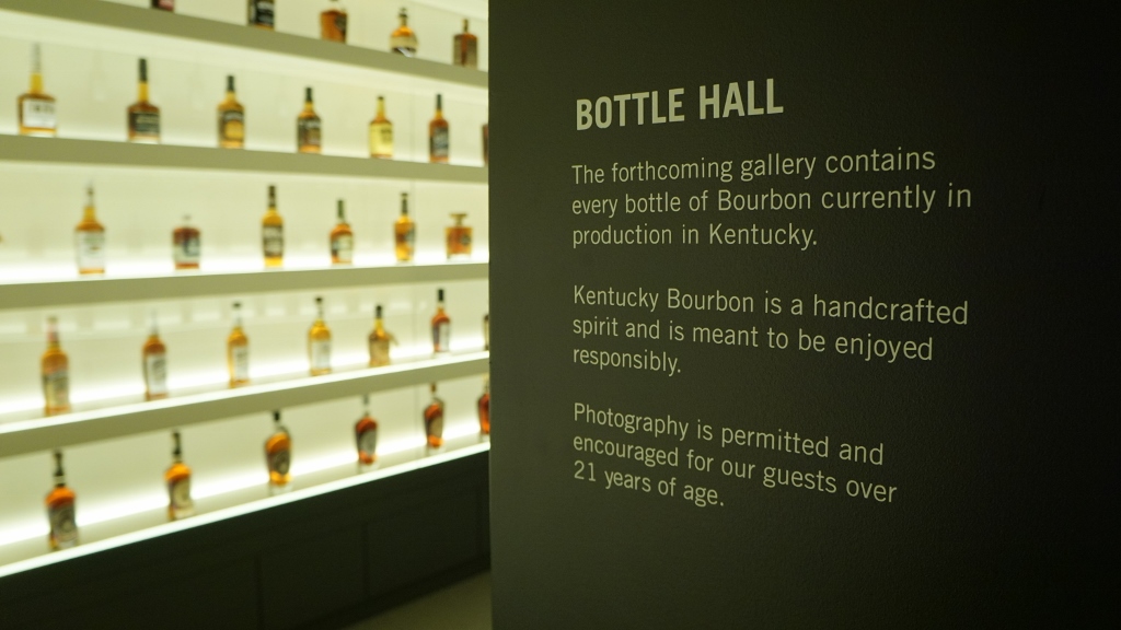 Kentucky Bourbon Trail Welcome Center & Spirit of Kentucky Exhibit - The Bottle Hall, Bourbon from Every Distillery in Kentucky