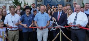 Castle & Key Distillery - Ribbon Cutting, Will Arvin, Marianne Eaves, Wes Murry and KY Gov. Matt Bevin, Cover