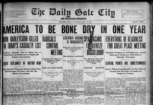 The Daily Gate City - America to Be Bone Dry in One Year, January 16, 1919