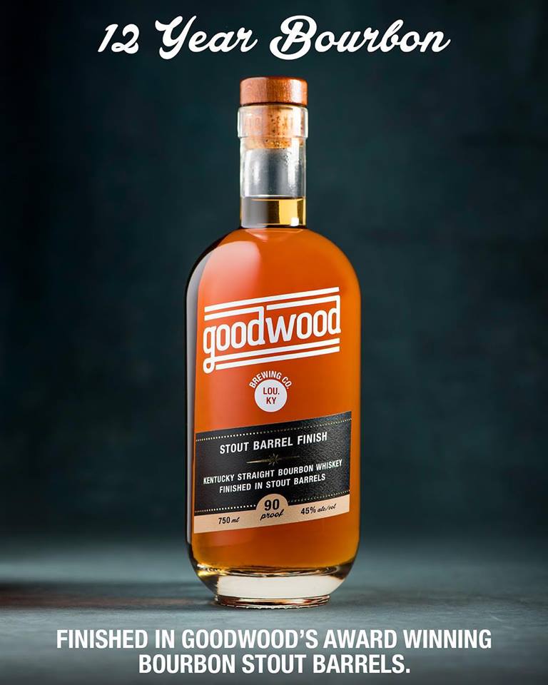 Goodwood Brewing Co. - Kentucky Straight Bourbon Whiskey Finished in Stout Barrels, 12 Year Old Bourbon
