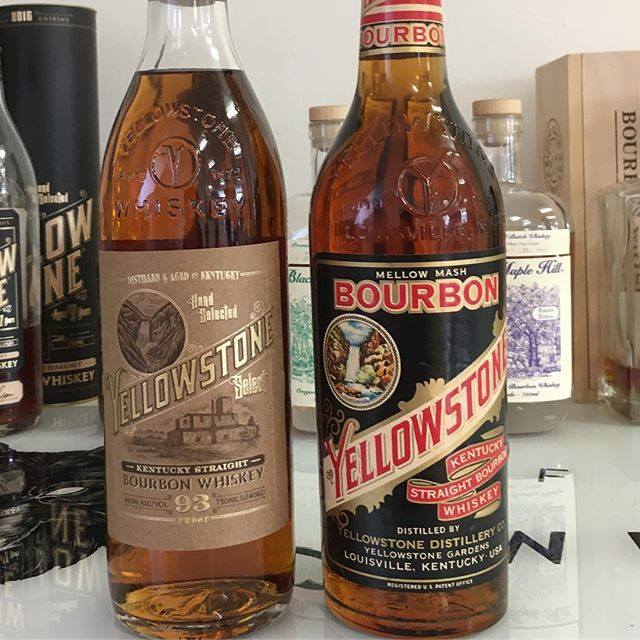 Limestone Branch Distillery - Yellowstone Select Kentucky Straight Bourbon Whiskey Bottle 1970s vs. 2019