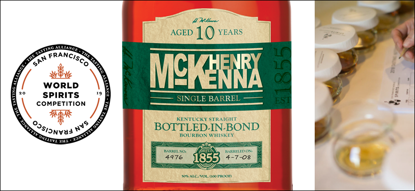 San Francisco World Spirits Competition - 2019 Best of Show, Henry McKenna 10 Year Old Bottled in Bond Kentucky Straight Bourbon Whiskey