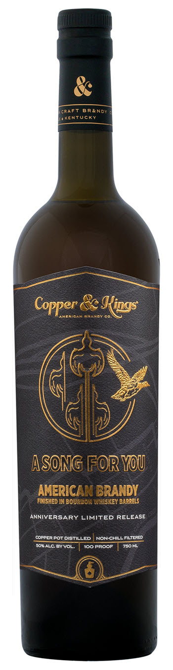 Copper and Kings American Brandy Co. - 5 Year Anniversary Limited Edition 'A Song For You' Bottle