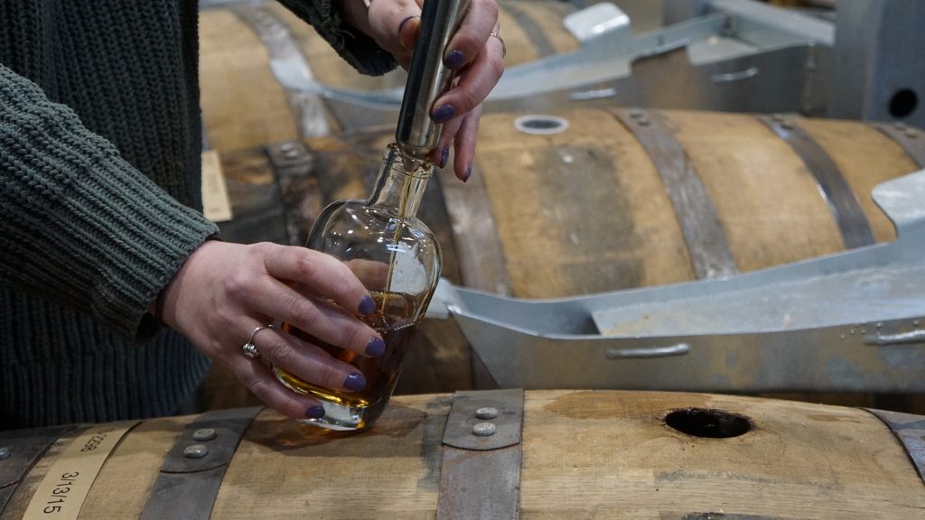 New Riff Distilling - Pulling Bourbon with a Whiskey Thief