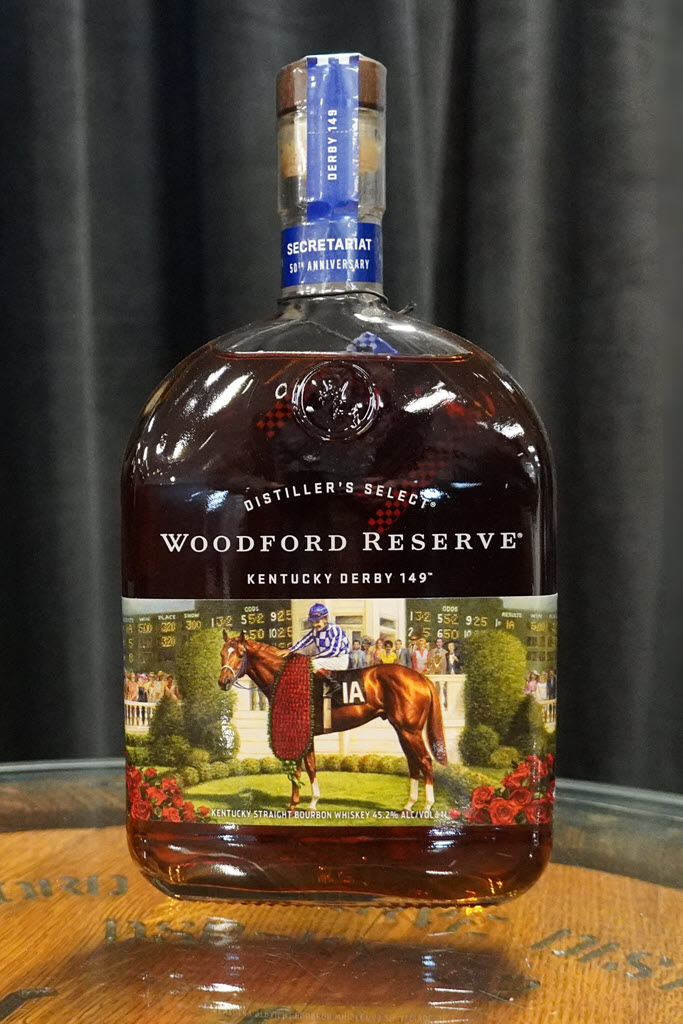 Woodford Reserve Distillery - 2023 Woodford Reserve Kentucky Derby Bottle featuring Secretariat