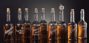 Enameled Whiskey Bottle Collection