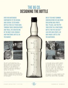 The 86 Co. - Fords Gin Custom Bottle, The Bartenders Gin Bottle