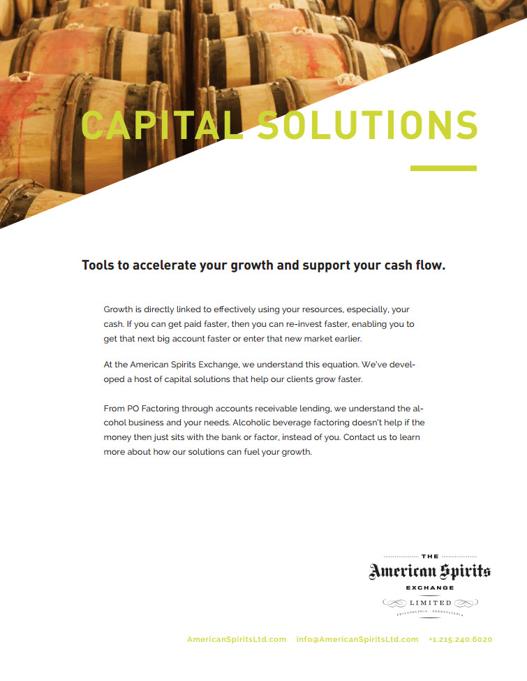 American Spirits Exchange Limited - Capital Solutions for Distilled Spirits