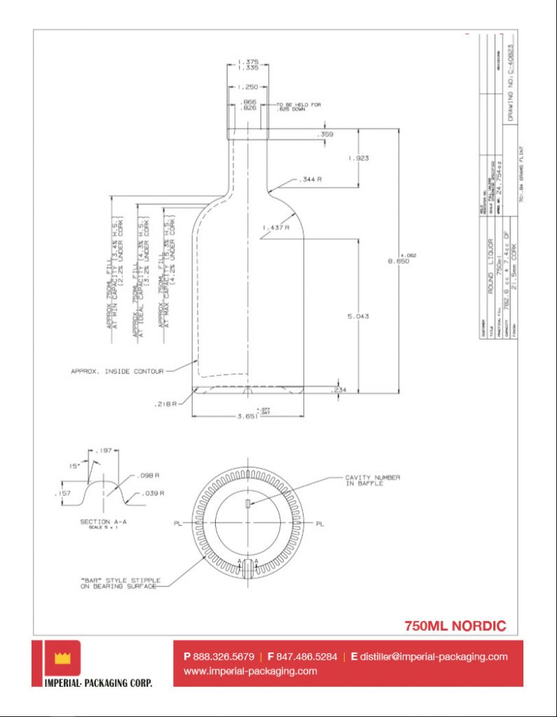 Cad Block Wine Bottle