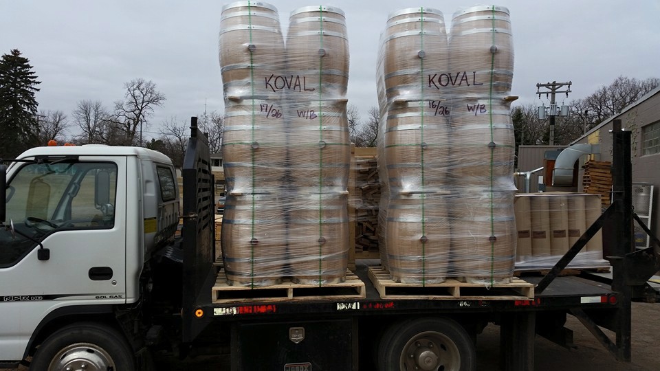 The Barrel Mill - Barrels Headed to Koval Distillery