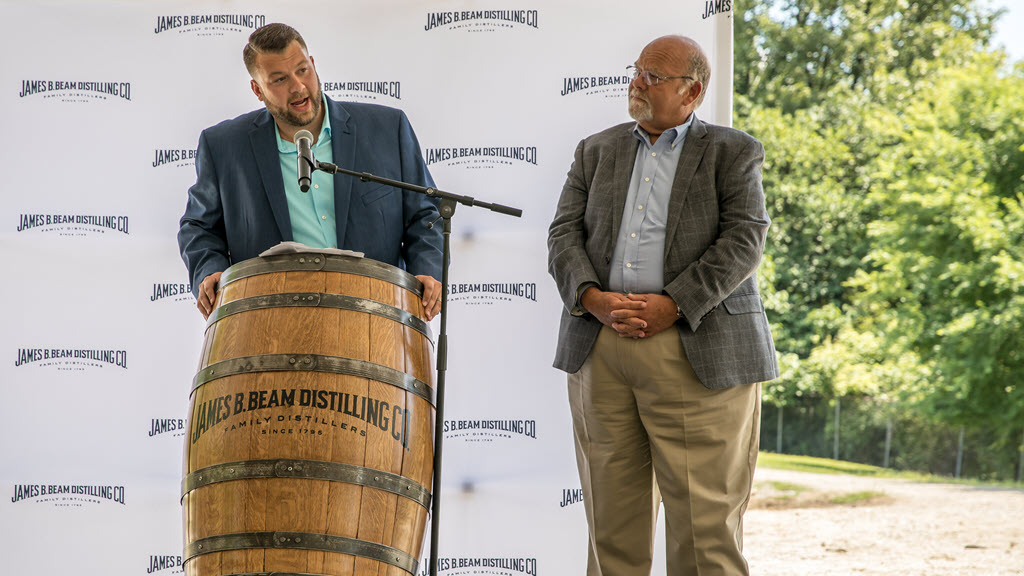 The Fred B. Noe Craft Distillery - Ground Breaking July 2019 with Freddie Noe and Fred Noe