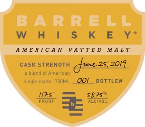 Barrell Craft Spirits - American Vatted Whiskey, label-front