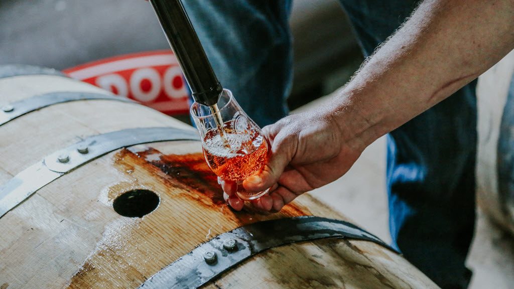 Wilderness Trail Distillery - Pulling Bourbon Straight from the Barrel with a Whiskey Thief