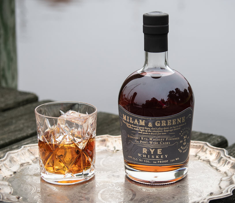 Milam & Greene - Straight Rye Whiskey Finished in Port Wine Casks