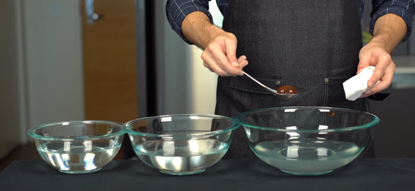 How to Make Your Own Tide-like Pod Old Fashioned Cocktail - Water Bath