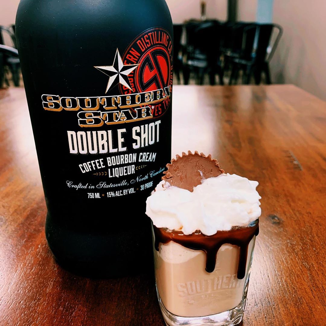 Southern Distilling Company - How to Make a Double Shot Coffee Bourbon Cream Liqueur with a Reese's Cup Cocktail