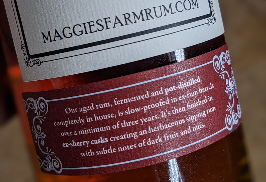 Maggie’s Farm Distillery - 3 Year Old Maggie's Farm Sherry Cask Rum Finished in Oloroso Sherry Casks