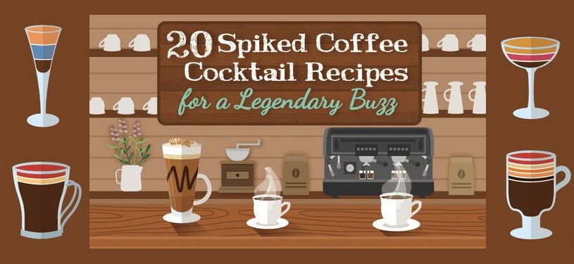 20 Spiked Coffee Cocktail Recipes INFOGRAPHIC