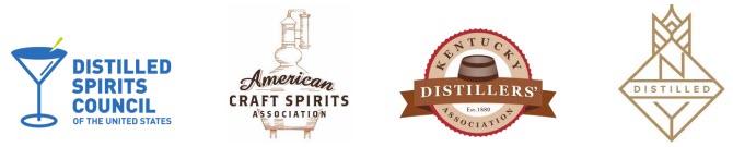Distilled Spirit Council, American Craft Spirits Association, Kentukyc Distillers' Association, New York State Distillers Guild