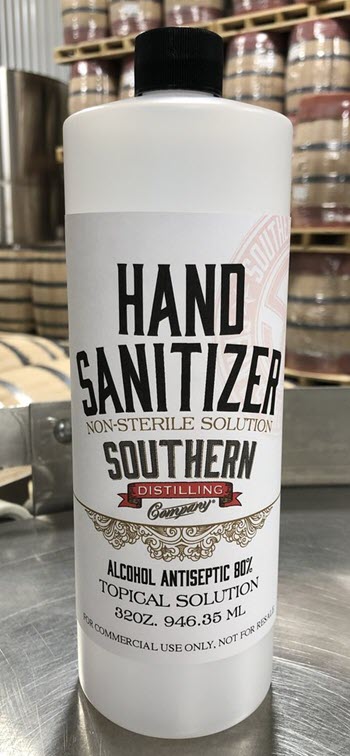 Southern Distilling Co. - Hand Sanitizer 32 oz. Bottle