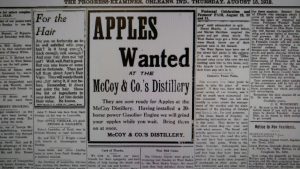 McCoy & Company Distillery - 1912 Newpaper Advertisement