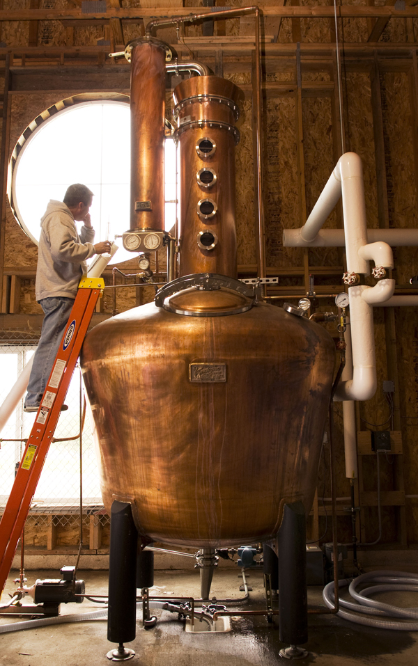 Rogue Spirits - 500 Gallon Copper Pot Still from Vendome Copper & Brass Works