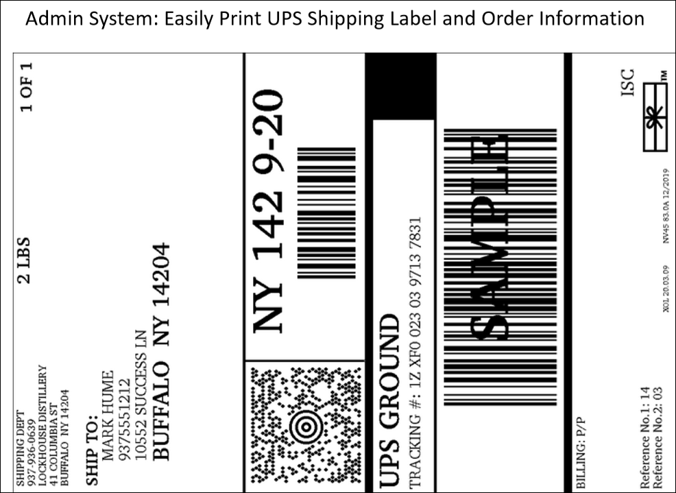 Spirits 360 Solutions - UPS Shipping Label