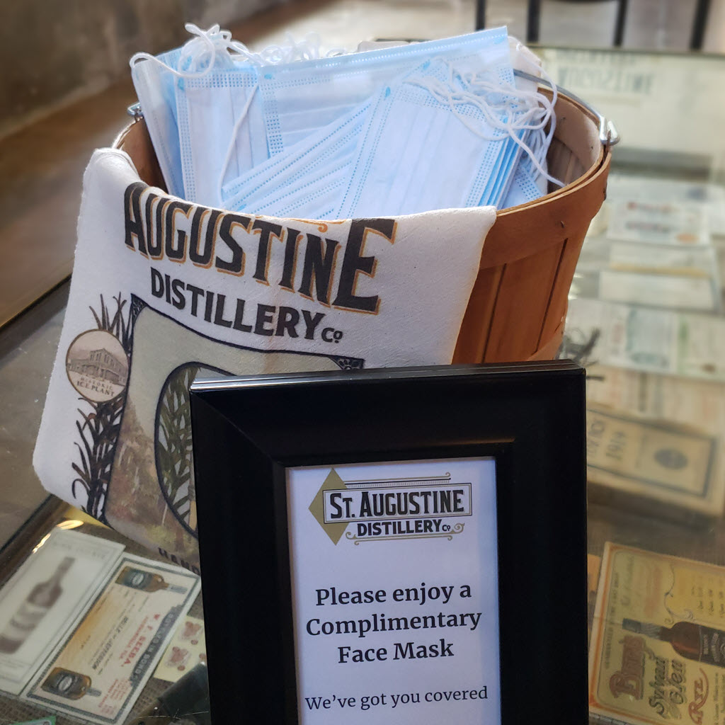 St. Augustine Distillery - Please Enjoy a Complimentary Face Mask - We've Got You Covered