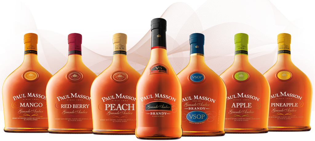 Paul Masson Grande Amber Brandy Lineup