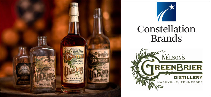 Constellation Brands - Acquires Majority Share in Nelson's Greenbrier Distillery