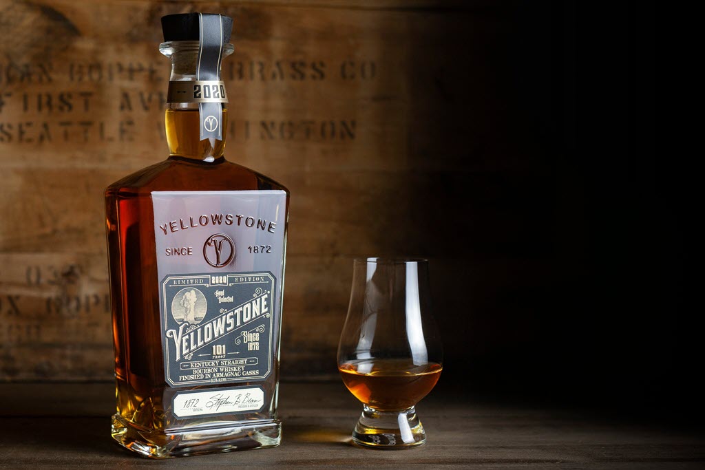 Limestone Branch Distillery - 2020 Limited Edition Yellowstone Kentucky Straight Bourbon Whiskey Finished in Armagnac Casks, New Embossed Bottle Design