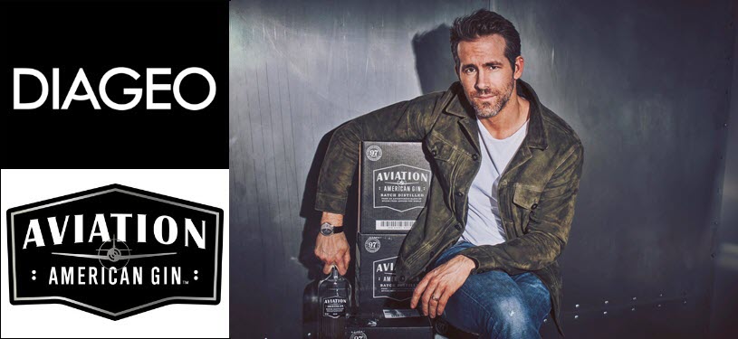 Aviation American Gin - Diageo Acquired Ryan Reynolds Aviation Gin